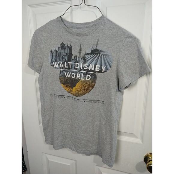 Disney Parks Walt Disney World Woman S Grey Short Sleeve Tee - Picture 2 of 8